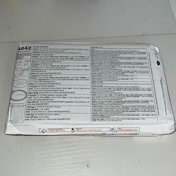 Lot 4 Craft Patterns Purse New Simplicity And Others Pillows Table Cloth Napkins - Picture 7 of 9